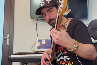 record professional bass guitar for your song