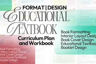format educational textbook workbook curriculum plan kindle ebook formatting kdp