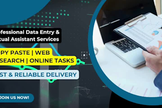 do data entry and copy paste