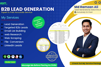 do professional b2b lead generation for your business growth
