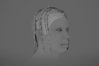 add realistic hair groom to unreal engine braid hair model 3d wig and fur xgen