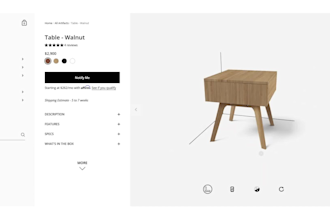 create a 3d furniture configurator using threejs and webgl