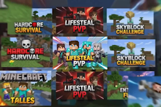 build professional creative survival smp minecraft thumbnails fabric mods forge