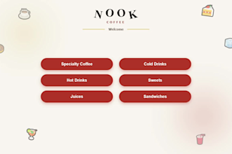 develop a professional responsive digital menu for your cafe and restaurant
