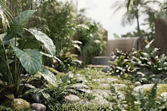 create realistic 3d exterior rendering for house design
