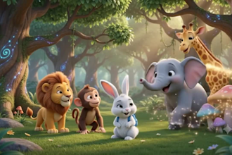 create engaging ai animated kids story videos, nursery rhymes, learning videos