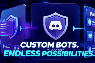 develop a custom telegram or discord bot with ai and automation