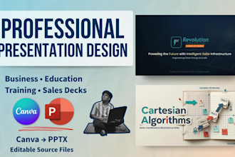 professional powerpoint and canva presentations
