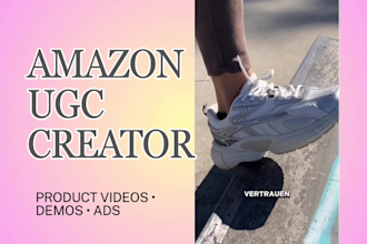 create amazon ugc product  video for your brand