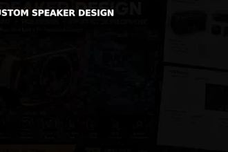 design your speaker enclosure, 3d cad model and pcb
