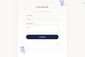create a beautiful digital wedding invitation website