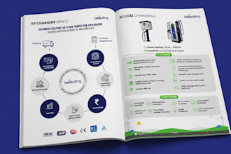 design a professional product catalog or company profile