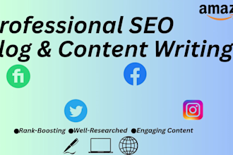 write SEO optimize blog post and articles