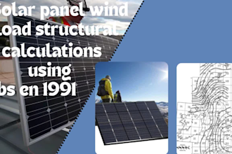 do solar panel wind load structural calculations using bs en 1991