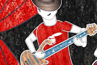 make artistic hand drawn paper cutout stop motion animation music videos
