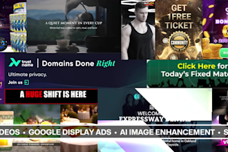 create shopify banners, hero videos and animated ads