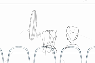 2d hand drawn animation line art, frame by frame animation pencil sketch
