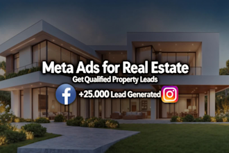 run facebook ads and instagram ads for real estate agents and property developer