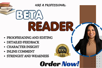beta read romance, fantasy, critique your manuscript