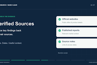 do web research, market research, and competitor analysis