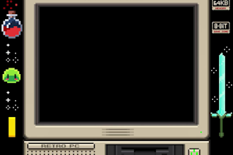 create custom animated stream overlays in retro pixel art