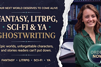 write, edit, rewrite fantasy, litrpg, scifi, isekai, cultivation, ya story, book
