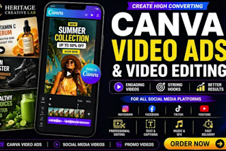 create canva video ads editing social media video ads promo