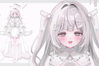 design and rig live2d model, live 2d vtuber model, 2d vtuber, 2d vtuber model