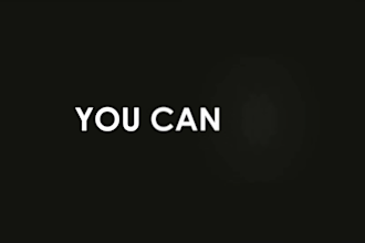 create a kinetic typography animation and text animation for you