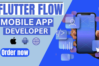 build a professional mobile app using flutter flow