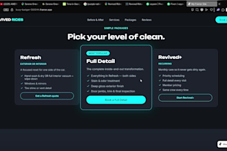 design a modern landing page that gets you customers