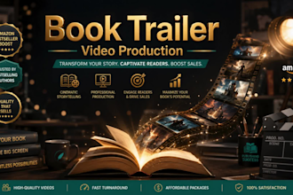 produce a book trailer that drives amazon sales for authors