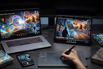 create a cinematic book trailer that sells your story and boosts engagement