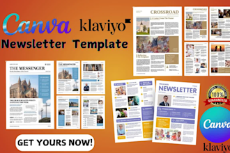 expert canva design email newsletter business flyers canva template