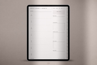 digitaler lebensplaner 2027 goodnotes ipad planer ziele, gewohnheiten, budget