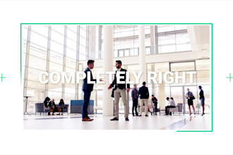 create a professional corporate brand video or business video