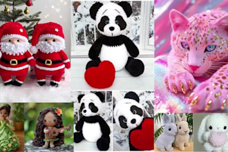 write amigurumi crochet pattern with step by step picture andvideo tutorial etsy
