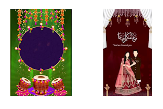 design luxury elegant wedding invitation card