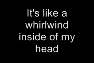 make paper cut lyric video