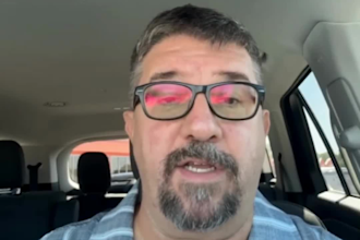 record male saas spokesperson video website presentation testimony selfie style