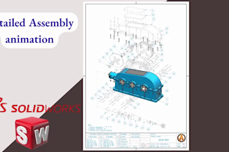 do 3d product assembly animation and exploded view