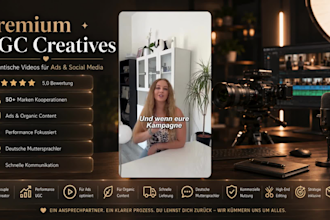 create german female ugc videos for apps and digital services