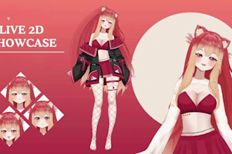 design live 2d vtuber model live 2d rigging nsfw vtuber model live 2d avatar rig