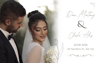 design animated wedding invitation card for your special day