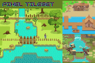 do topdown tileset pokemon style pixel tileset pixel sprite animation tile map