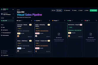 build ai powered CRM with email automation and lead tracking