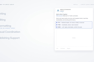 manage and create professional b2b linkedin content