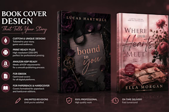 design a romance book cover for contemporary romance