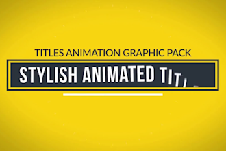 create custom kinetic typography, animated text, and title animation videos