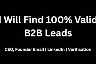do b2b lead generation, build usa ceo email list and linkedin leads